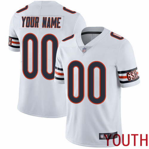 Limited White Youth Road Jersey NFL Customized Football Chicago Bears Vapor Untouchable->customized nfl jersey->Custom Jersey